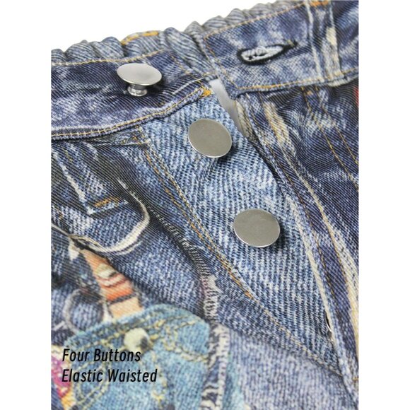 Women’s High Waisted Wide Leg Pants 3D Digital Print Lounge Street Style - Picture 6 of 8